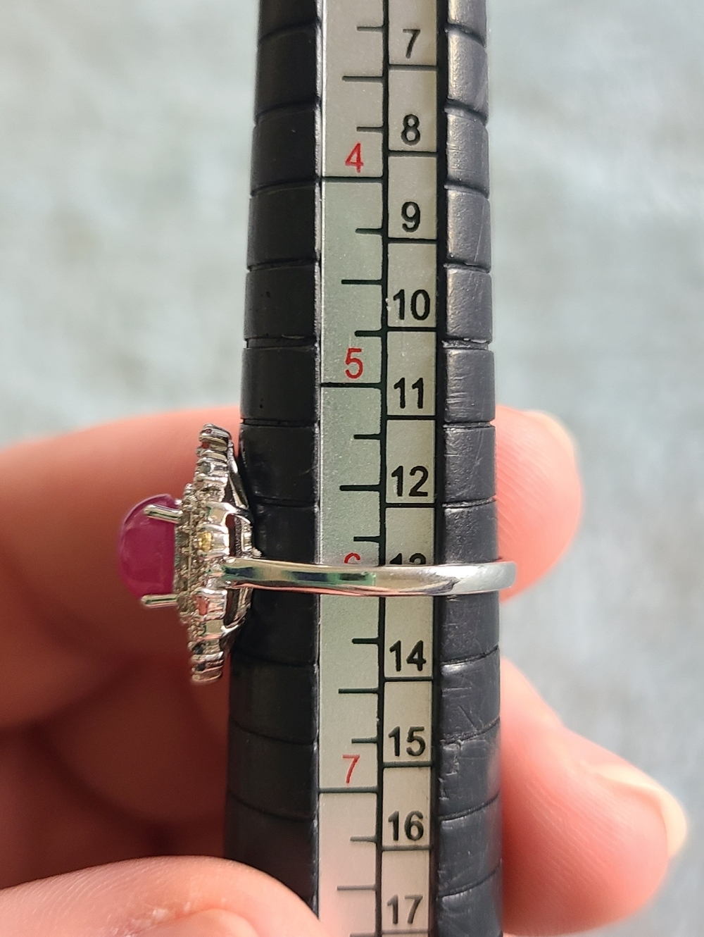 Sterling Silver Ruby Ring - Picture 6 of 6